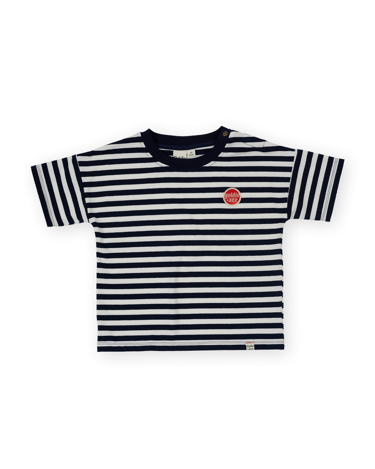 Essentiel Stripe logo T-shirt, Goldie & Ace