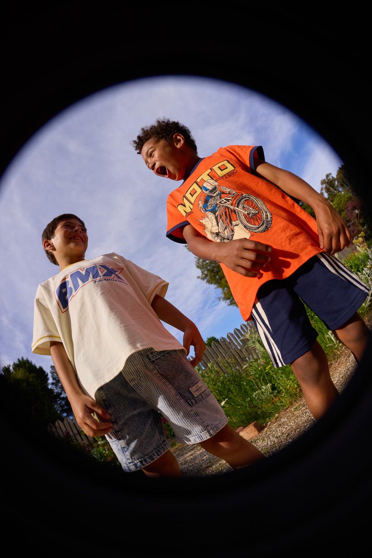 Moto ringer T-shirt, Goldie & Ace