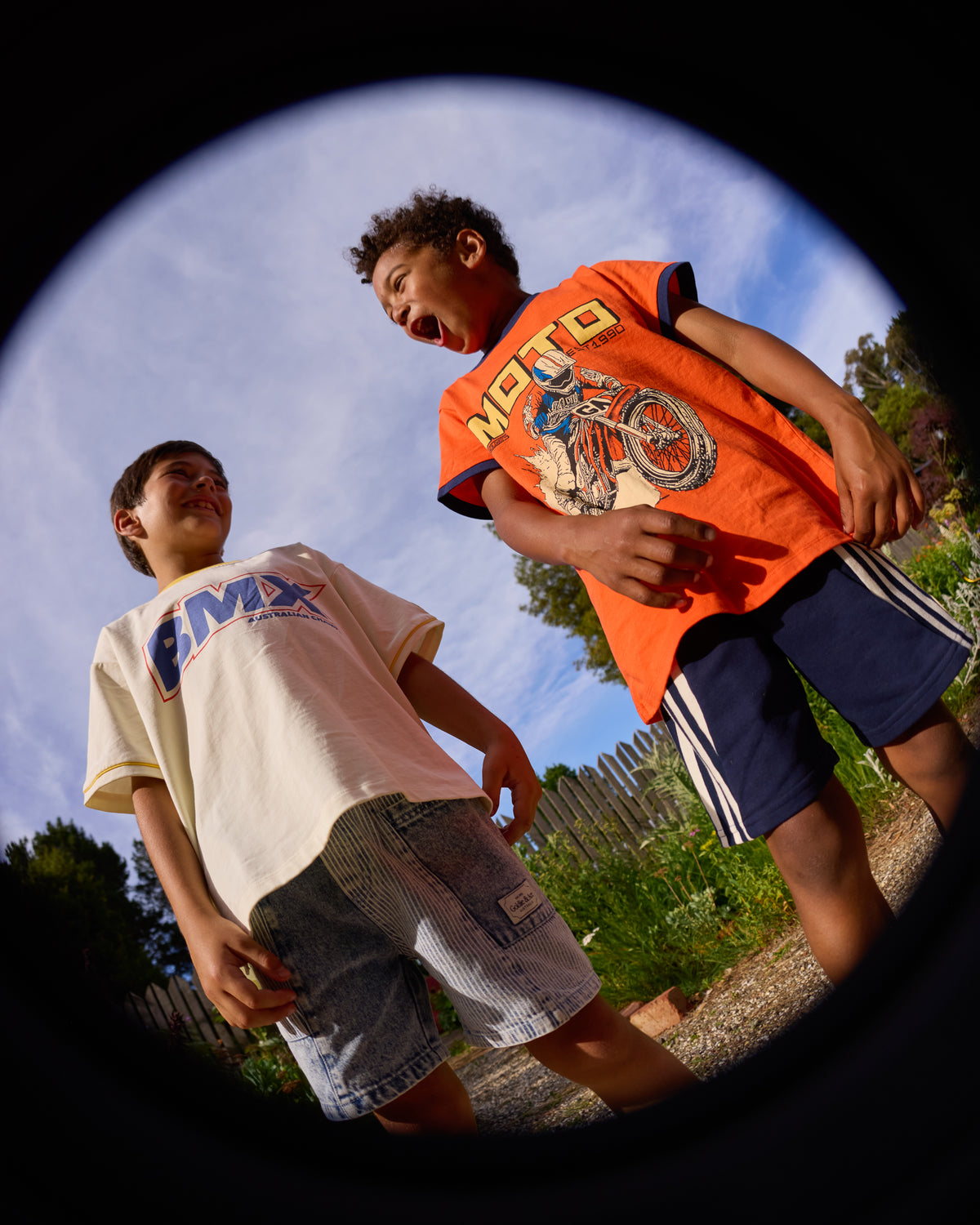 Moto ringer T-shirt, Goldie & Ace