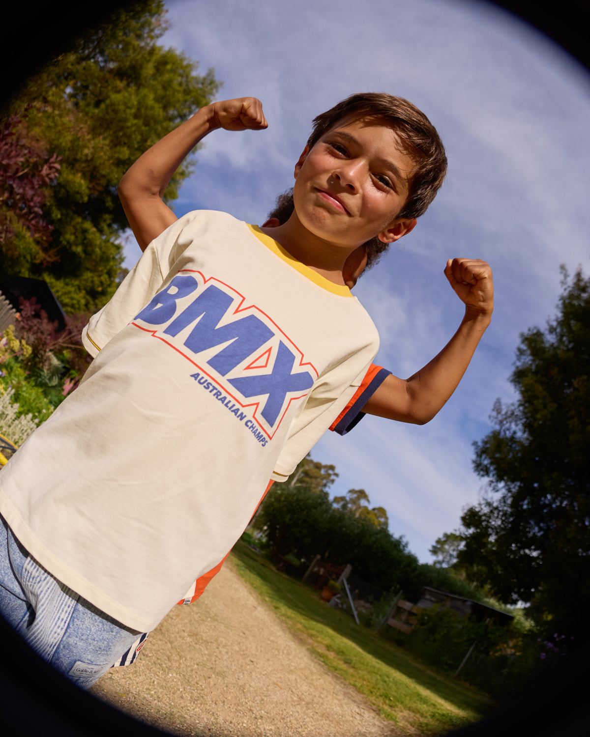 Oversized BMX T-shirt, Goldie & Ace