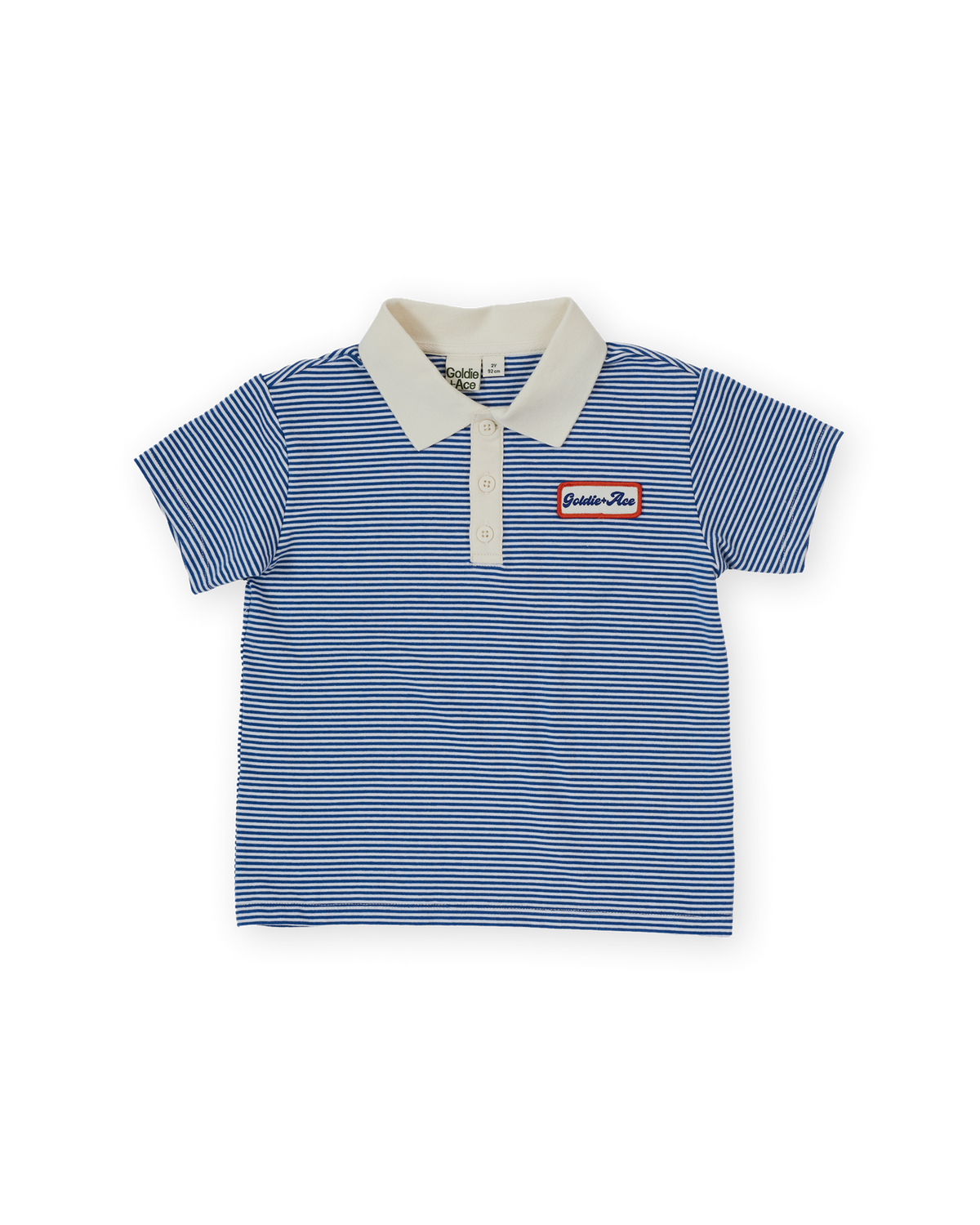 Navy stripe logo Polo, Goldie & Ace