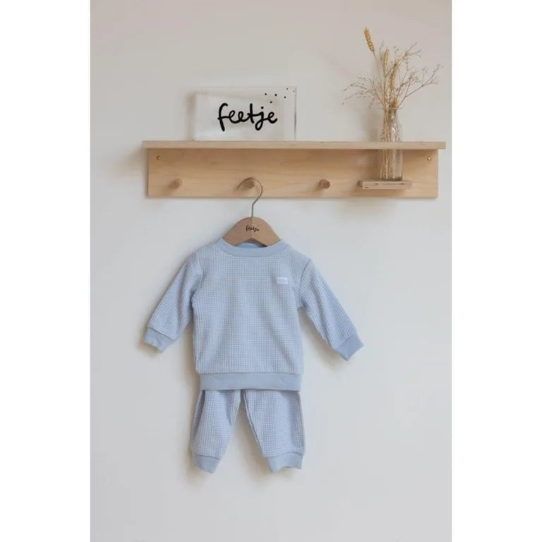 Wafel Pyjama baby blue, Feetje