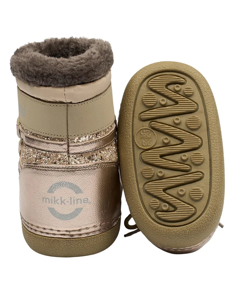 Snow Boot Champagne Glitter, Mikk Line