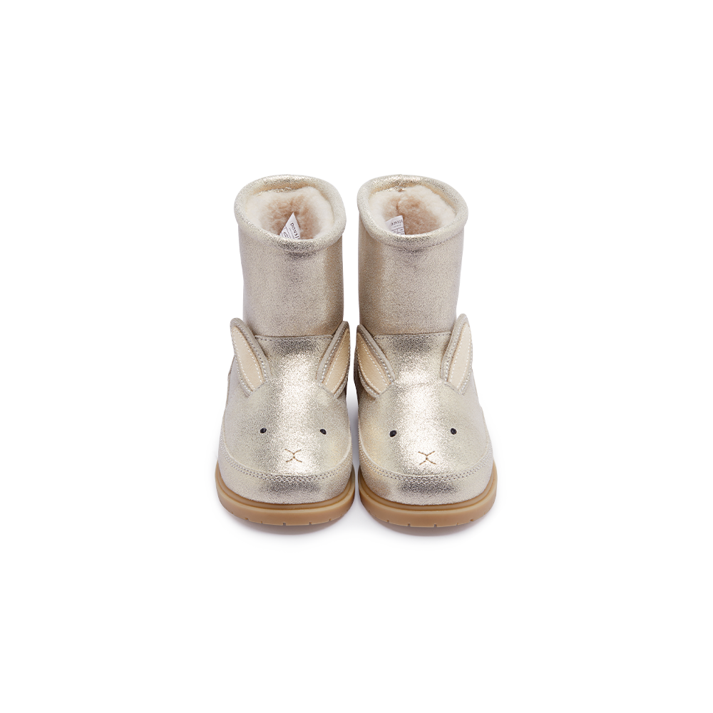 Xelly Boots | Bunny, Silver Metallic Leather, Donsje Amsterdam