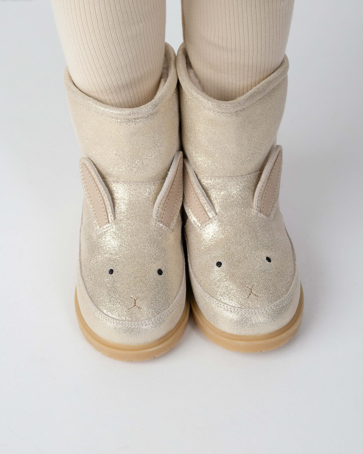 Xelly Boots | Bunny, Silver Metallic Leather, Donsje Amsterdam
