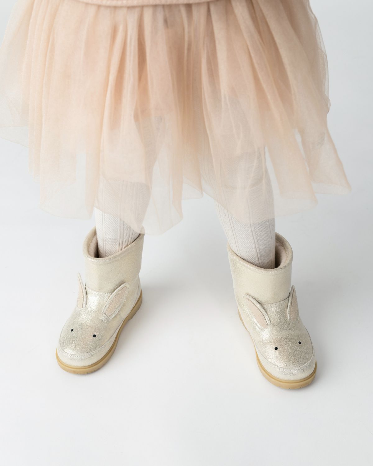 Xelly Boots | Bunny, Silver Metallic Leather, Donsje Amsterdam