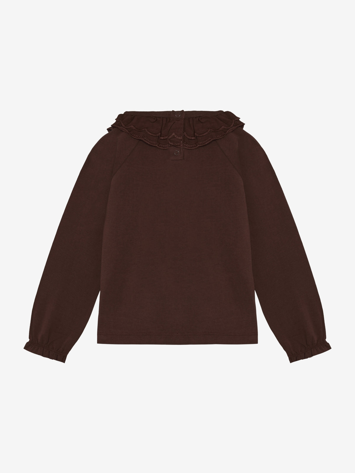 Longsleeve collar Deep Mahogany, Enfant