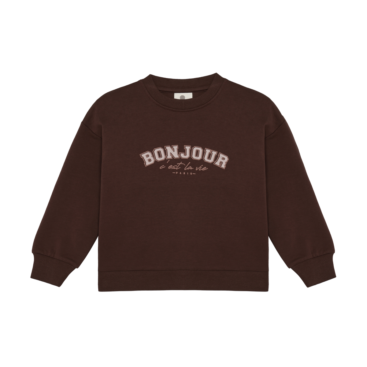 Sweater Bonjour Deep Mahogany, Enfant