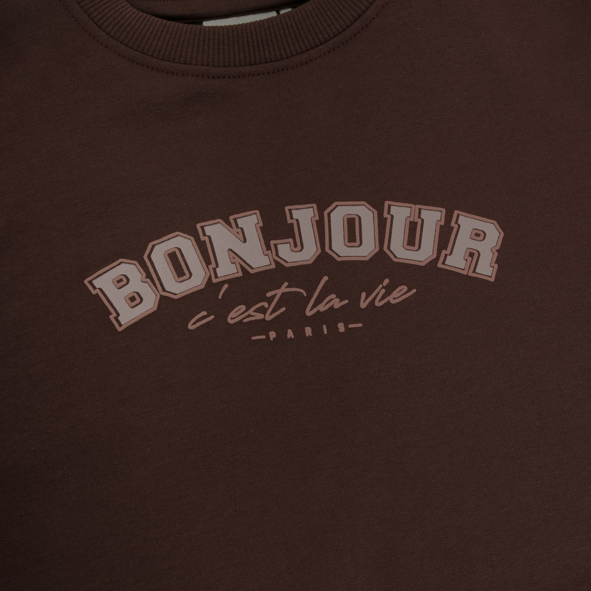 Sweater Bonjour Deep Mahogany, Enfant