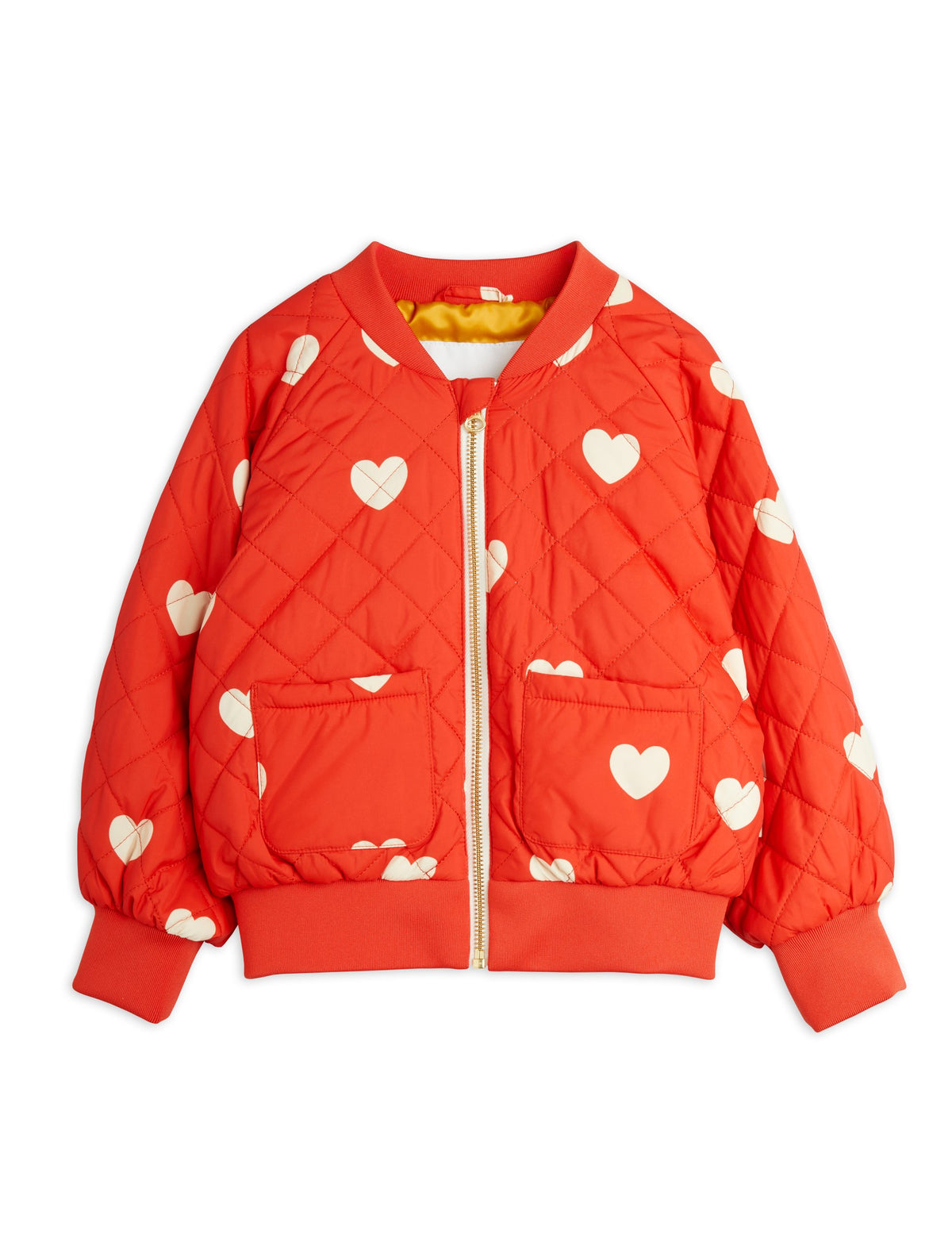Hearts aop baseball jacket, Mini rodini