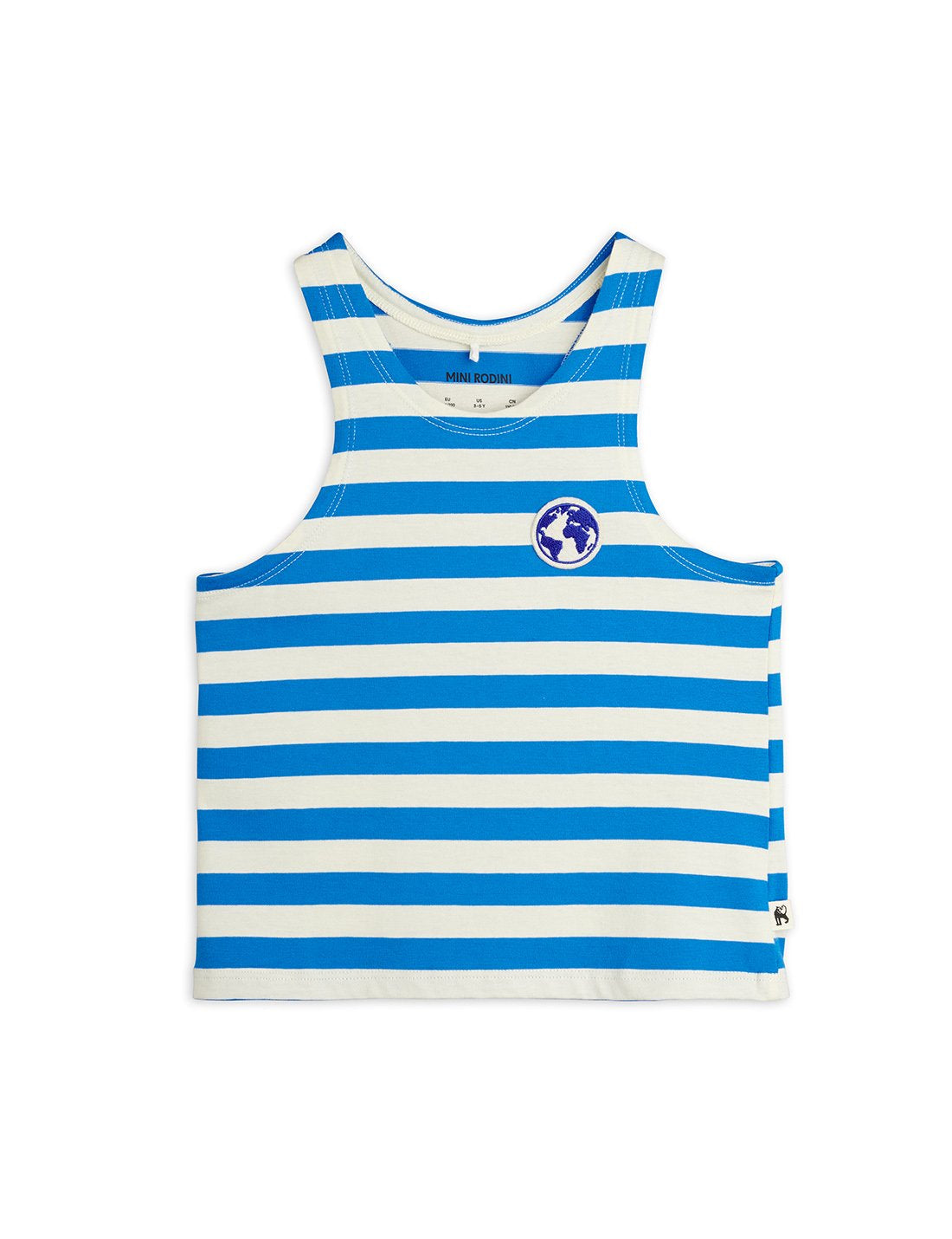 Earth stripe blue tanktop, Mini Rodini