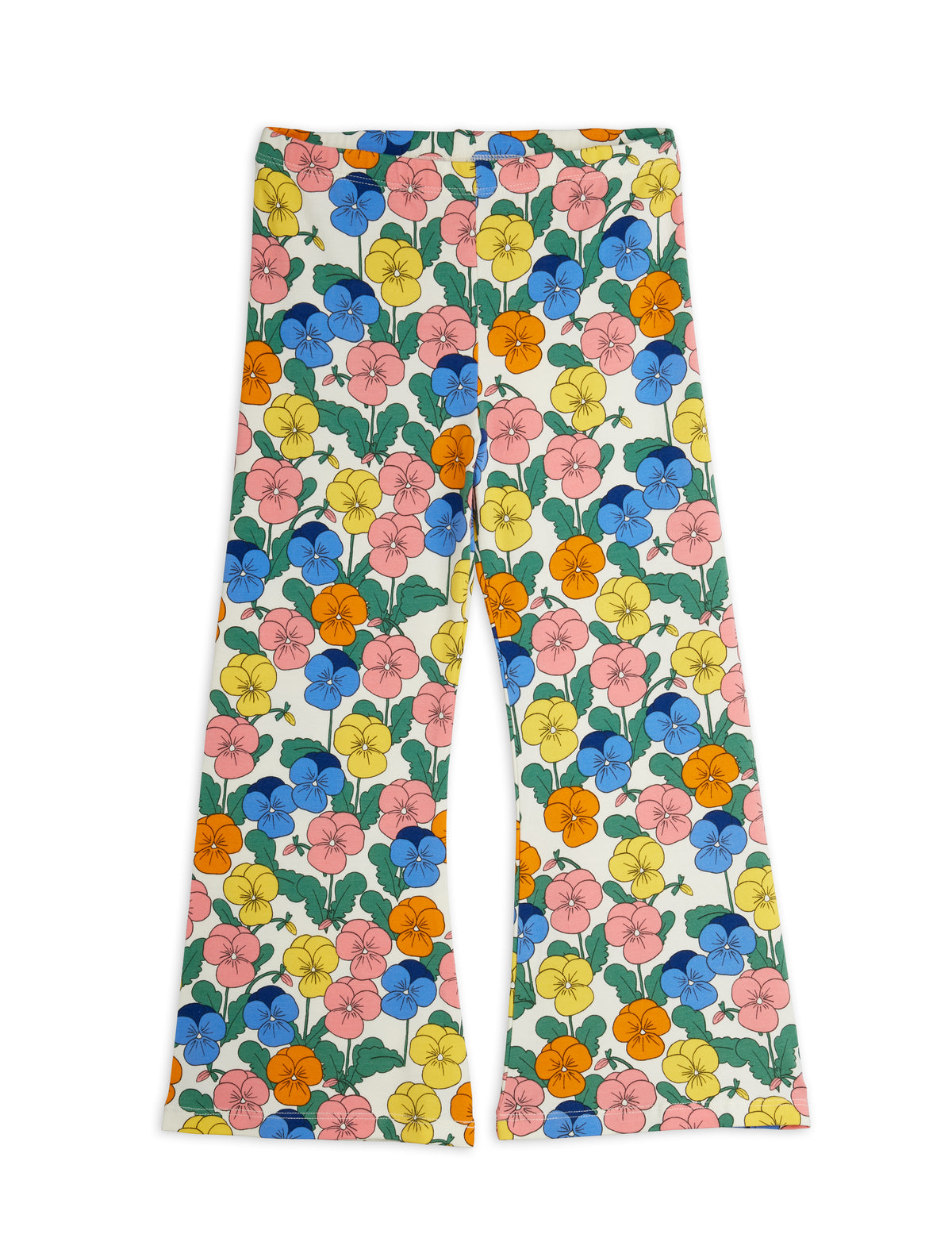Violas aop flared trousers, Mini Rodini