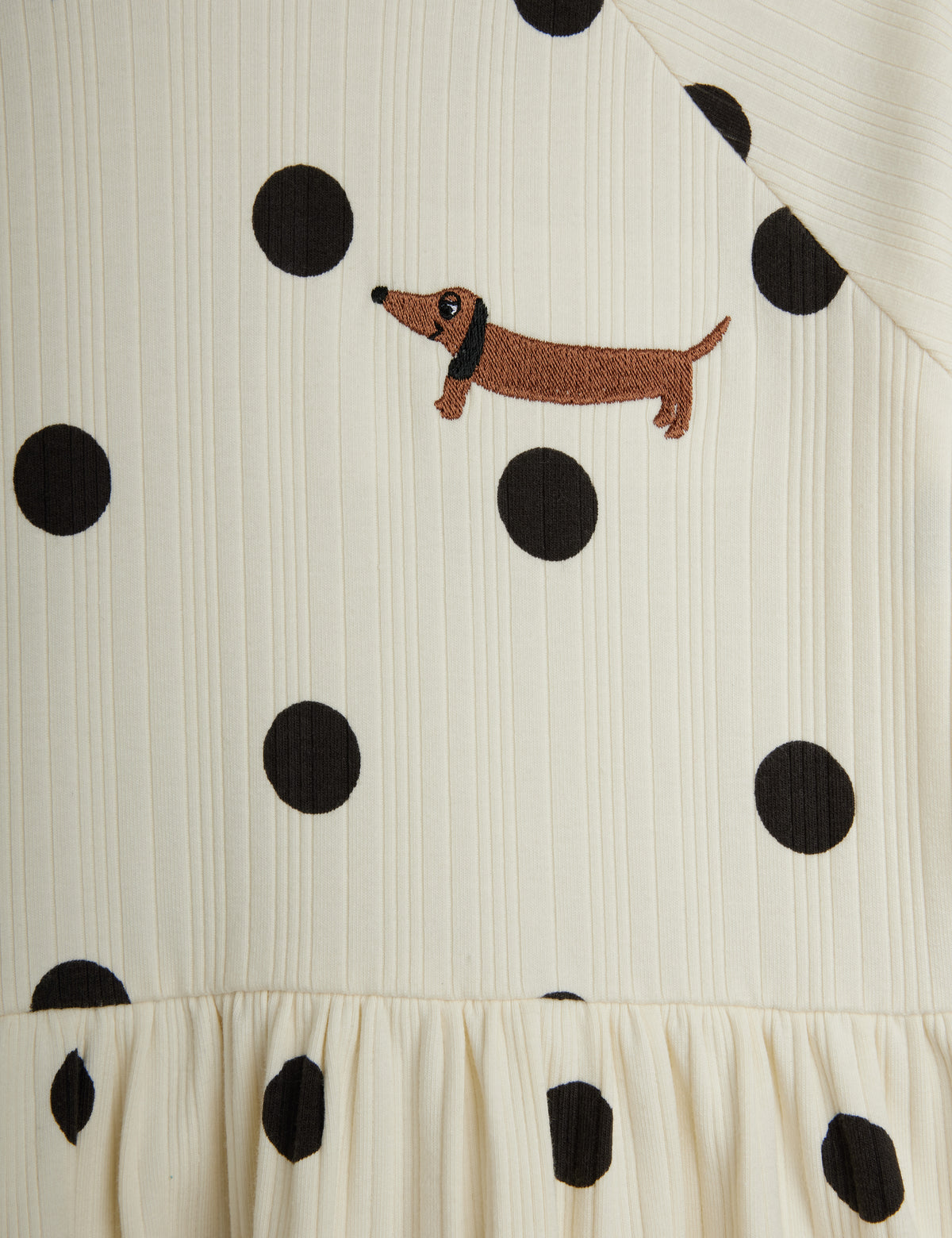 Dots aop dog trumpet sleeve dress, Mini Rodini