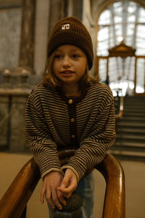 Nouk Beanie brown melange, Charlie Petite