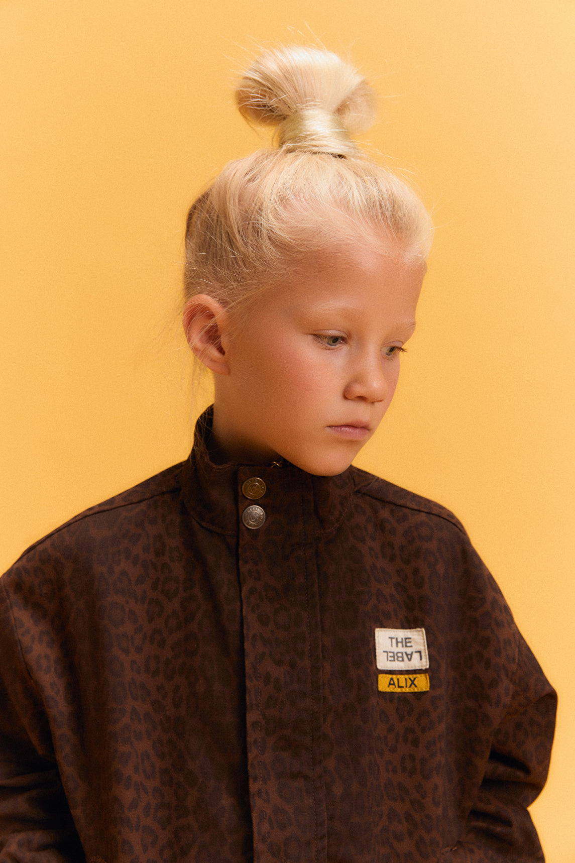 Kids woven leopard cargo pants, alix the label
