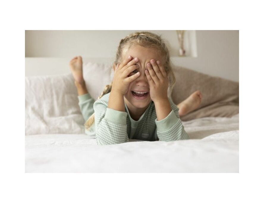 Wafel Pyjama Groen melange, Feetje