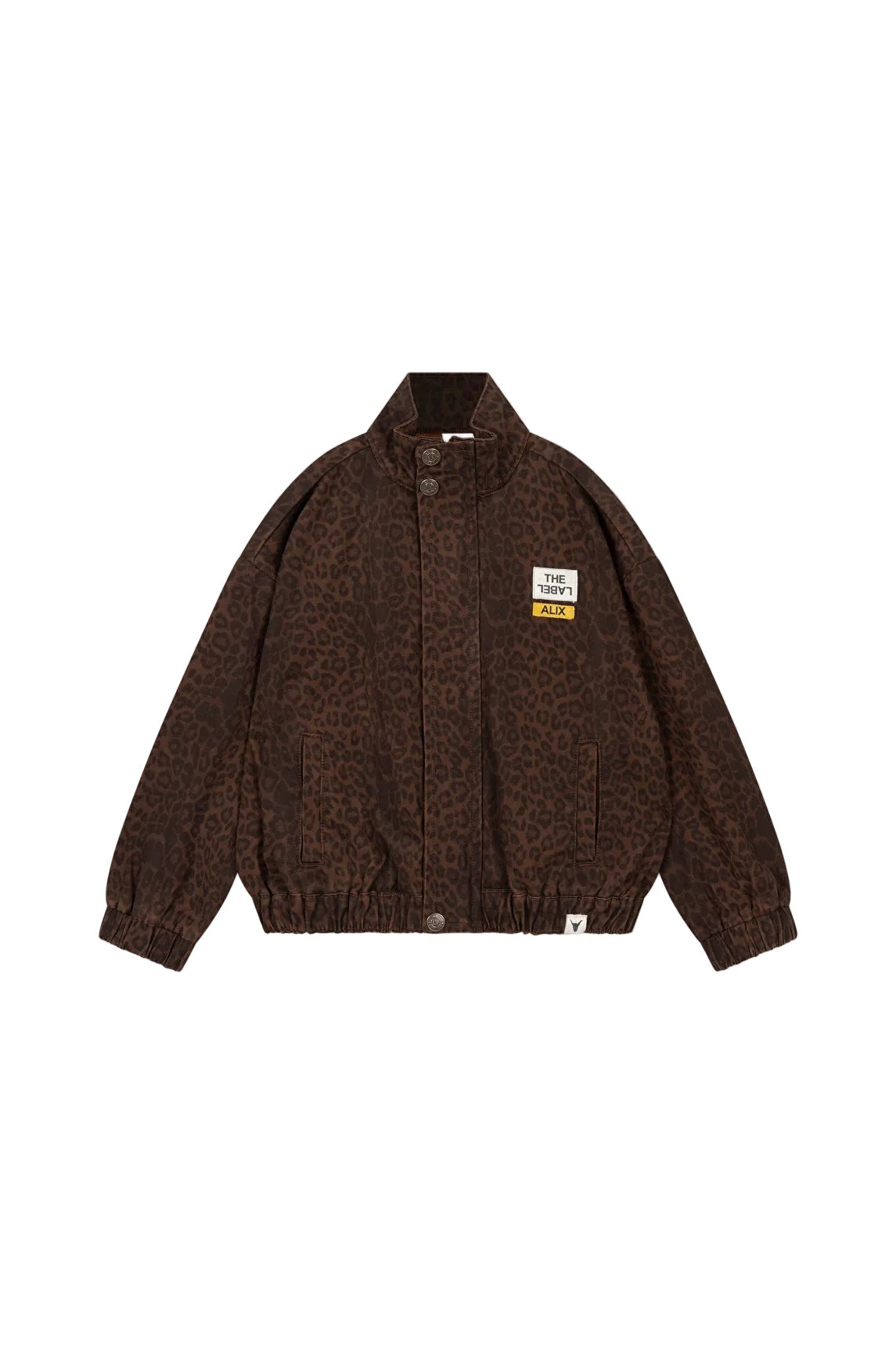 Kids woven leopard cargo pants, alix the label