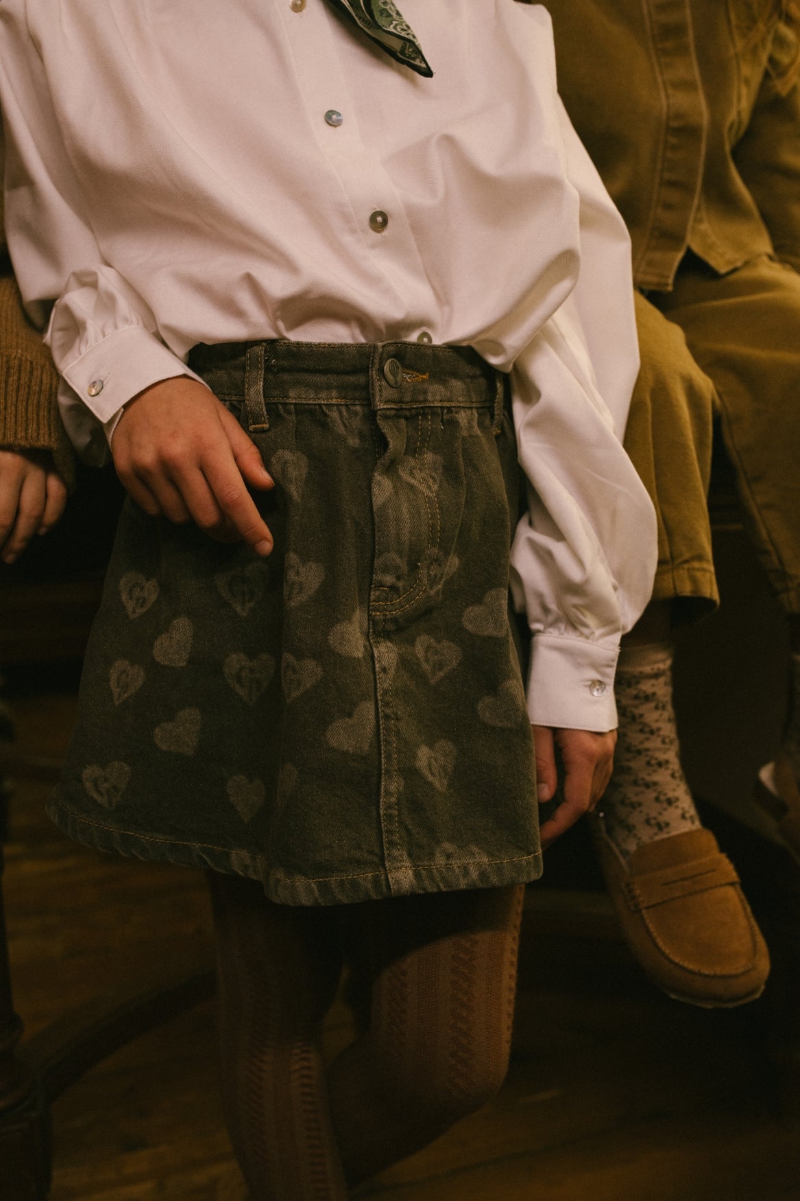 Sil skirt forest green, Charlie Petite