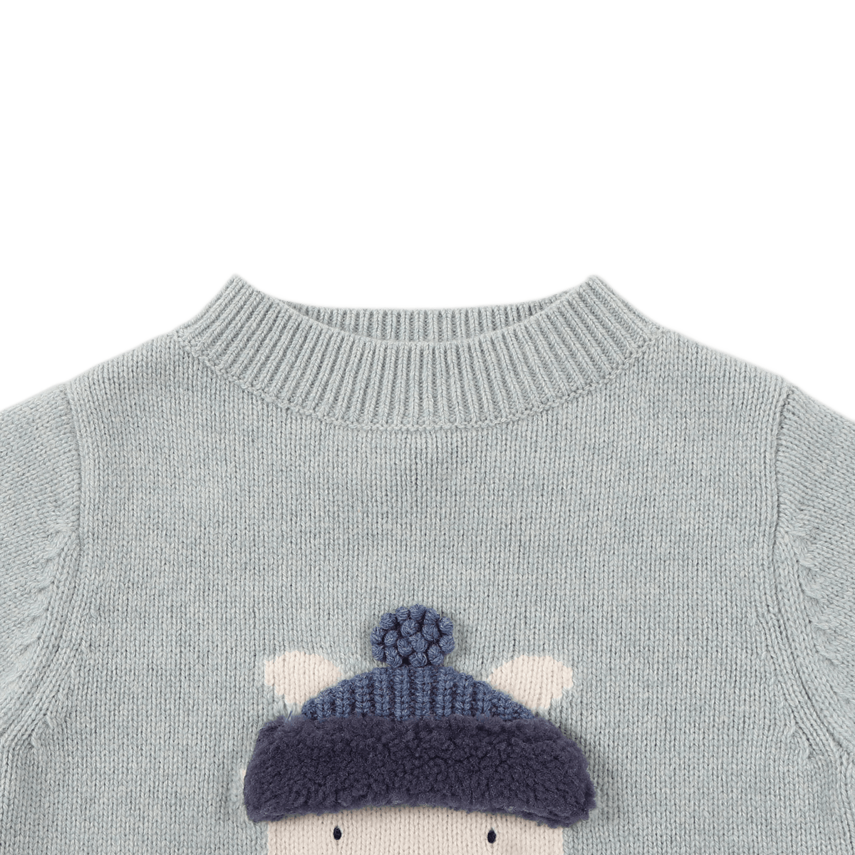 Denn Merino Wool Sweater | Polar Bear Cloud Blue, Donsje Amsterdam
