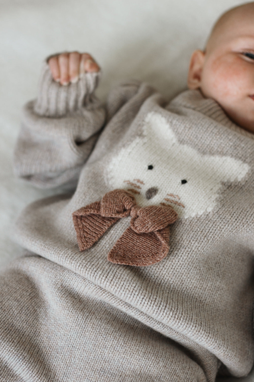Denna Merino Wool Sweater | Cat Ash Rose Melange, Donsje Amsterdam