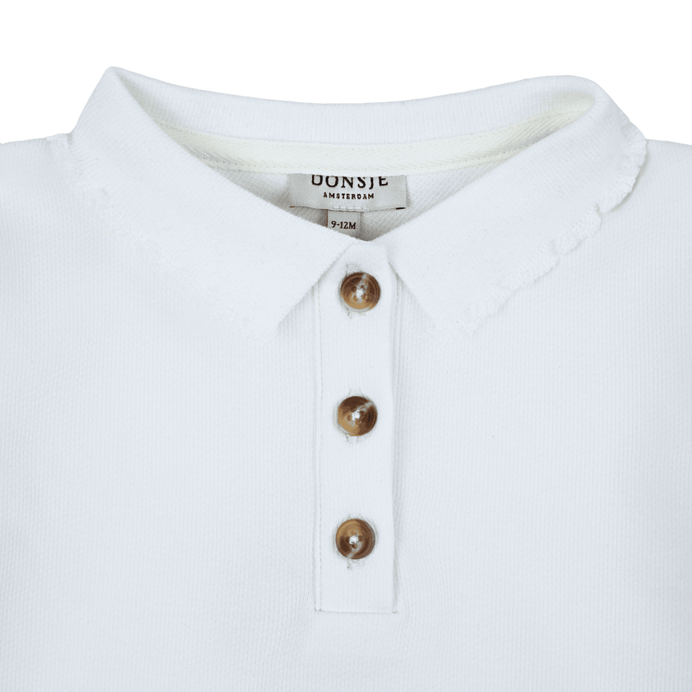 Pluimpje Blouse Off White, Donsje Amsterdam