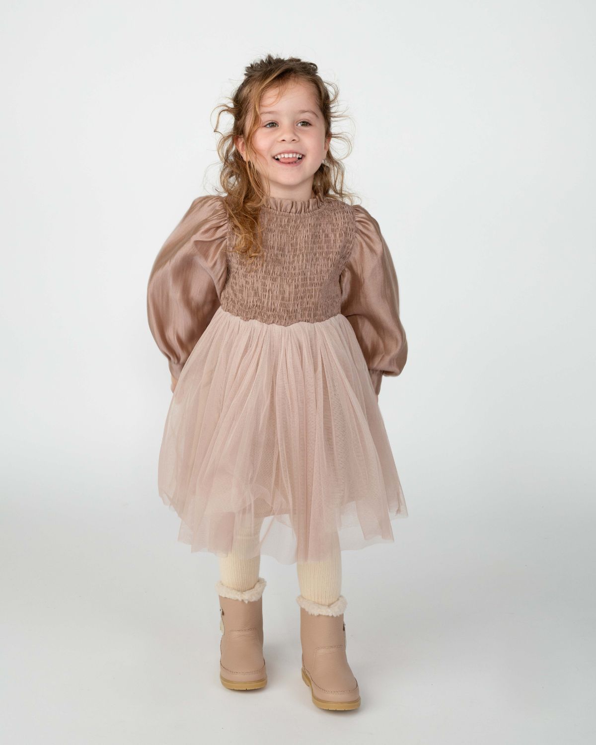 Janice Dress Rose Brown, Donsje Amsterdam