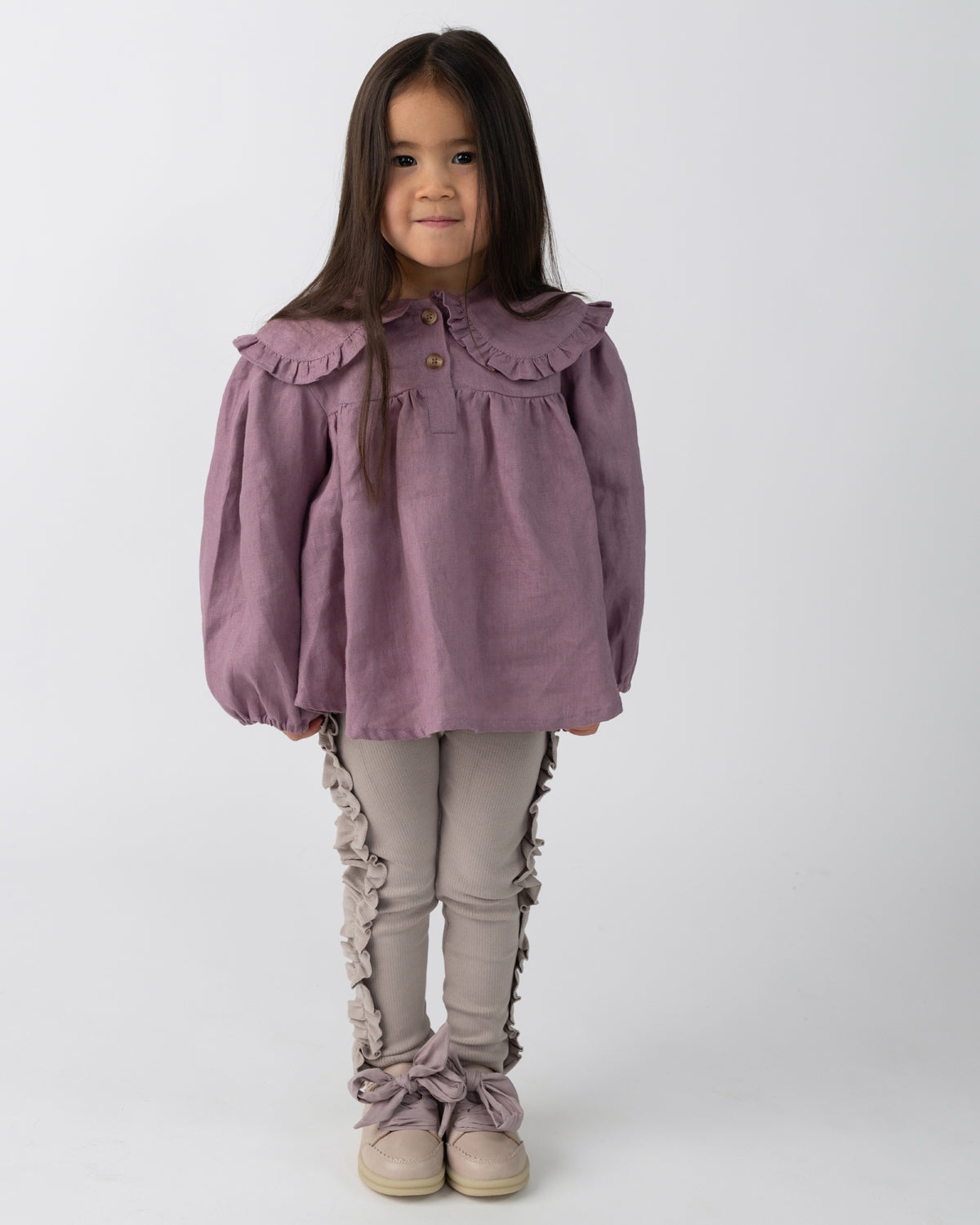 Thewa Blouse Purple Violet, Donsje Amsterdam