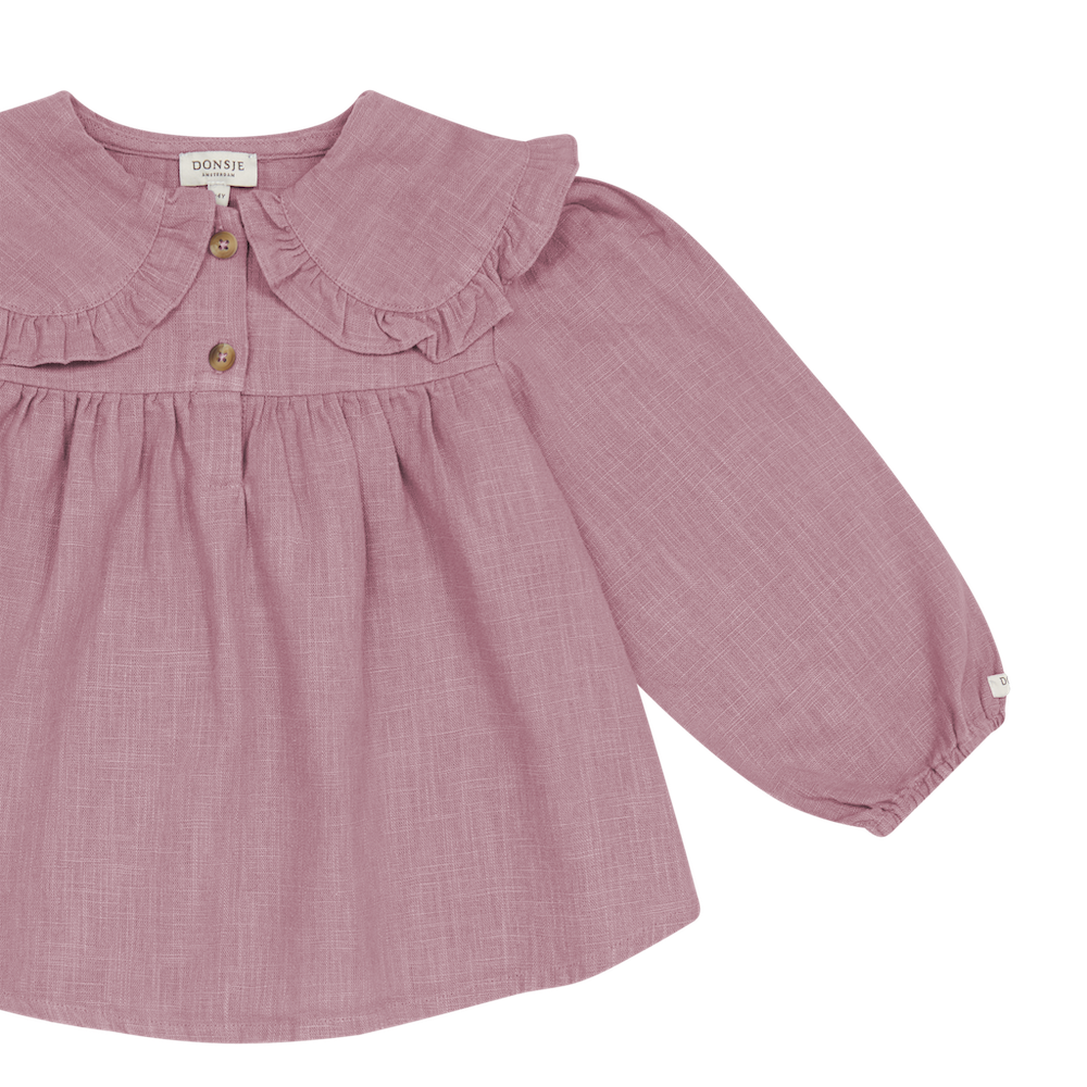 Thewa Blouse Purple Violet, Donsje Amsterdam