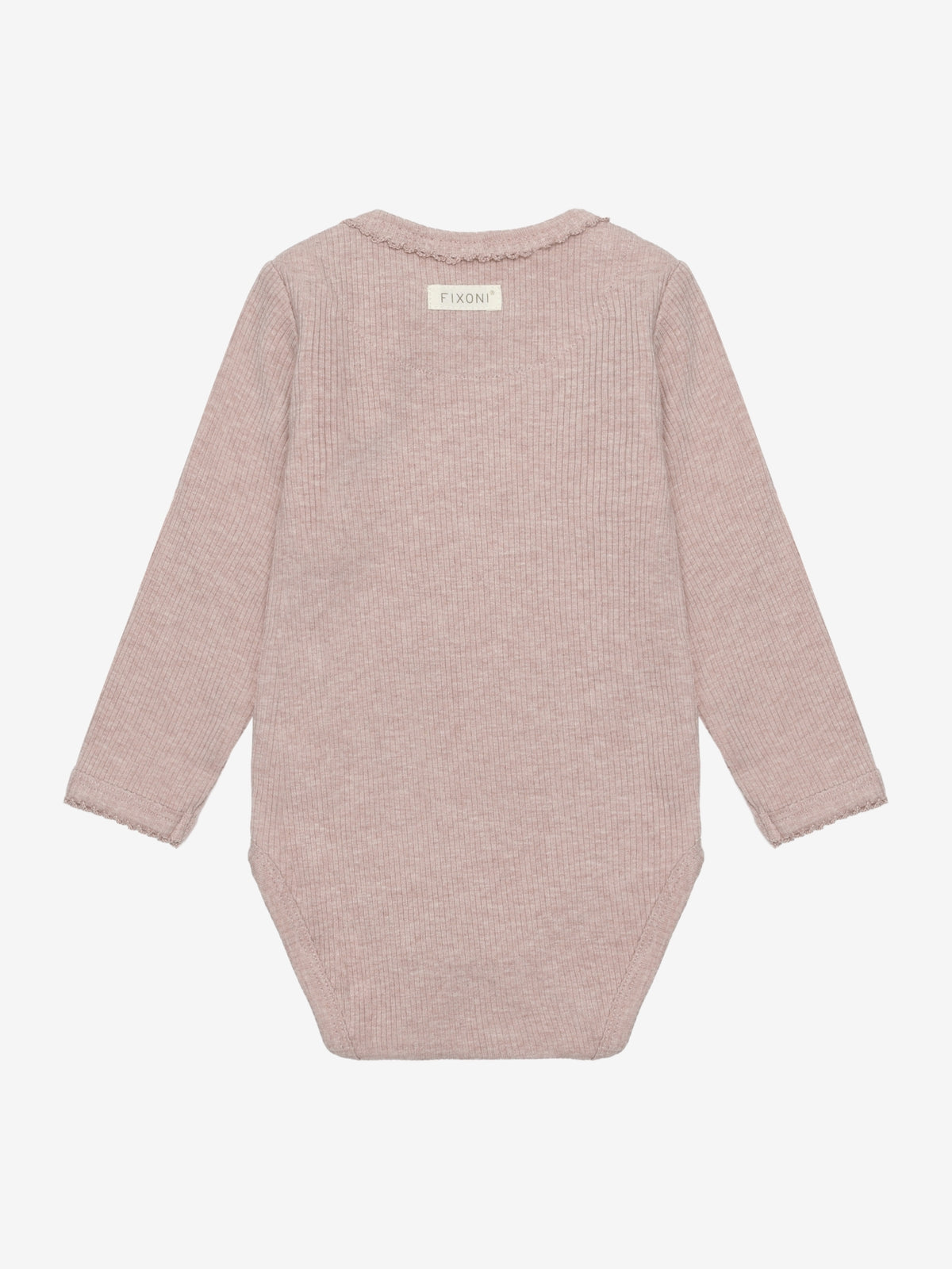 Romper pale mauve rib, Fixoni