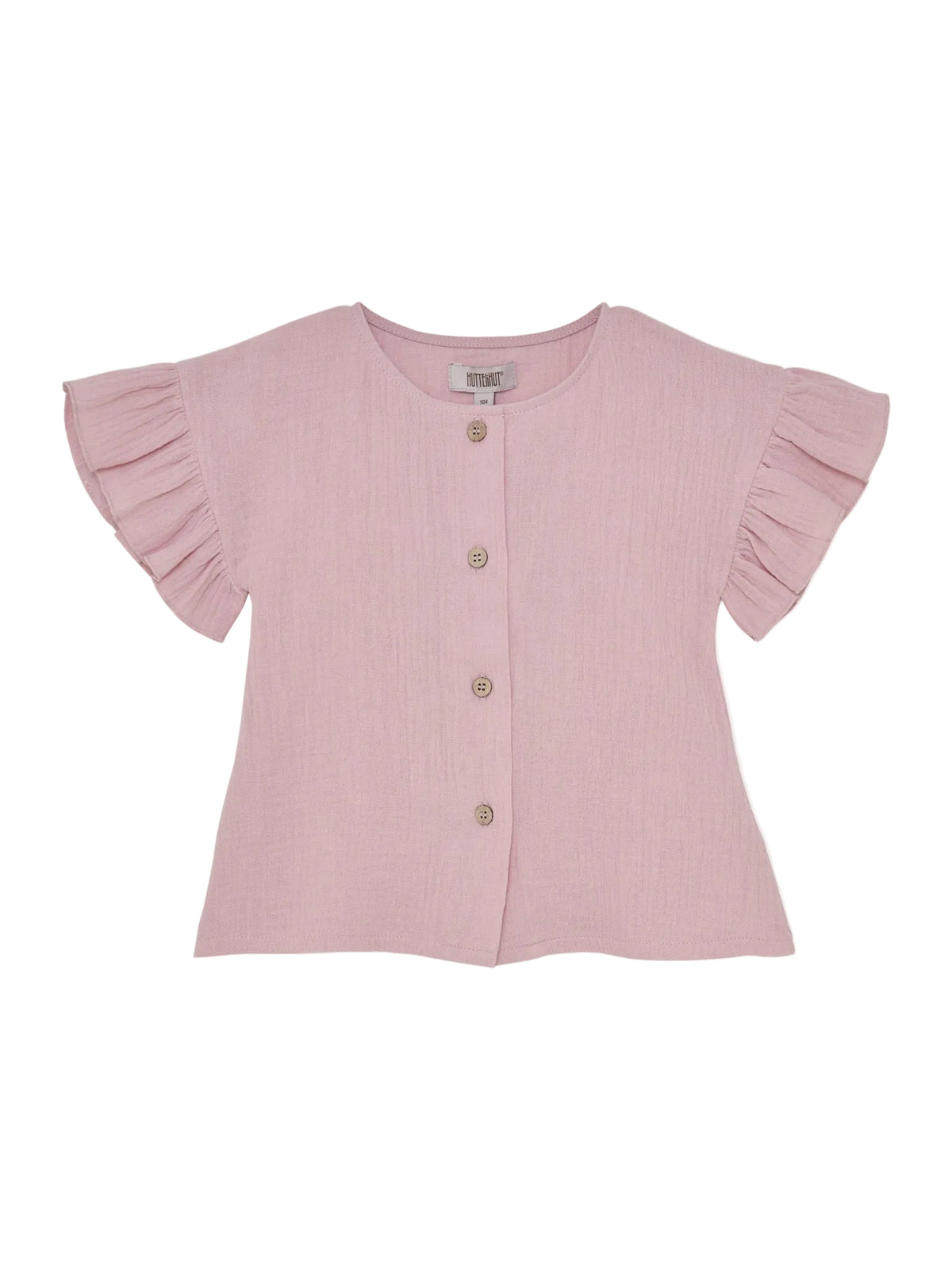 Blouse SS Muslin Pale Mauve, HUTTEliHUT