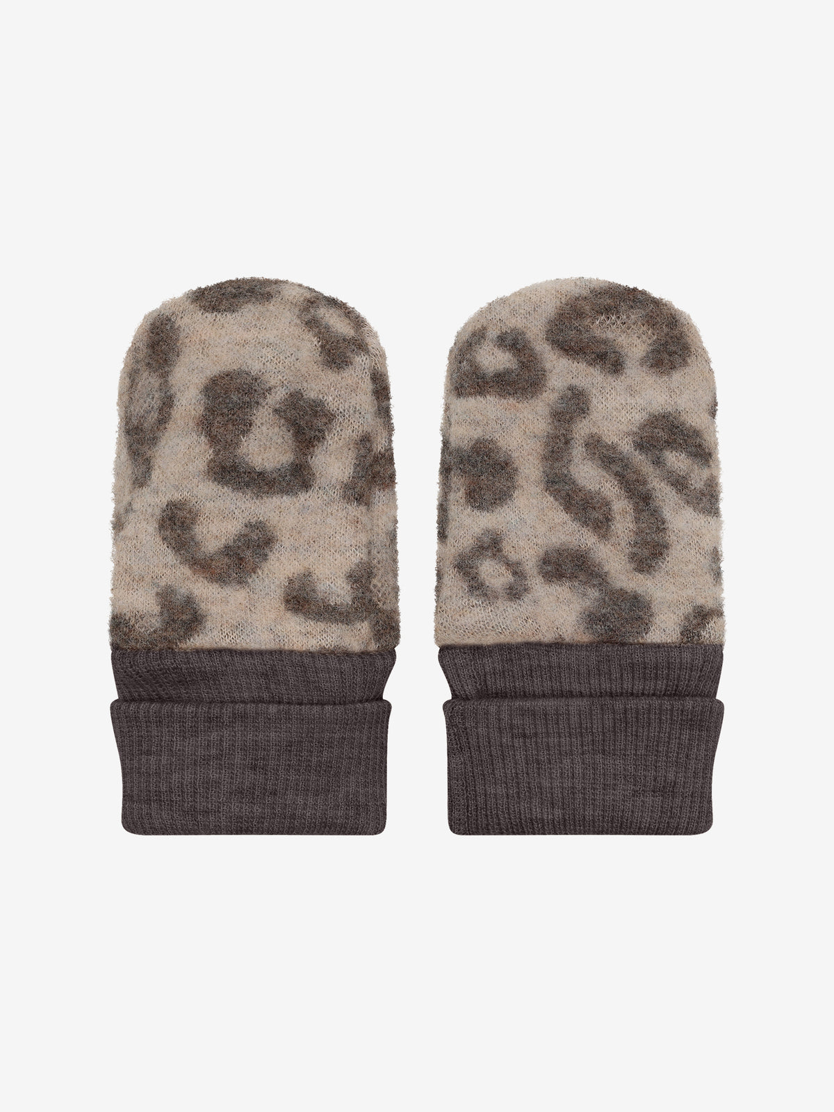 Mittens wool Leopard, Huttelihut