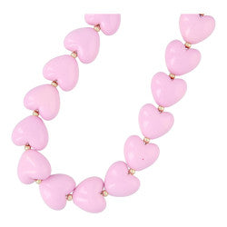 Ketting acryl hart xxl lila, Fushi Amsterdam