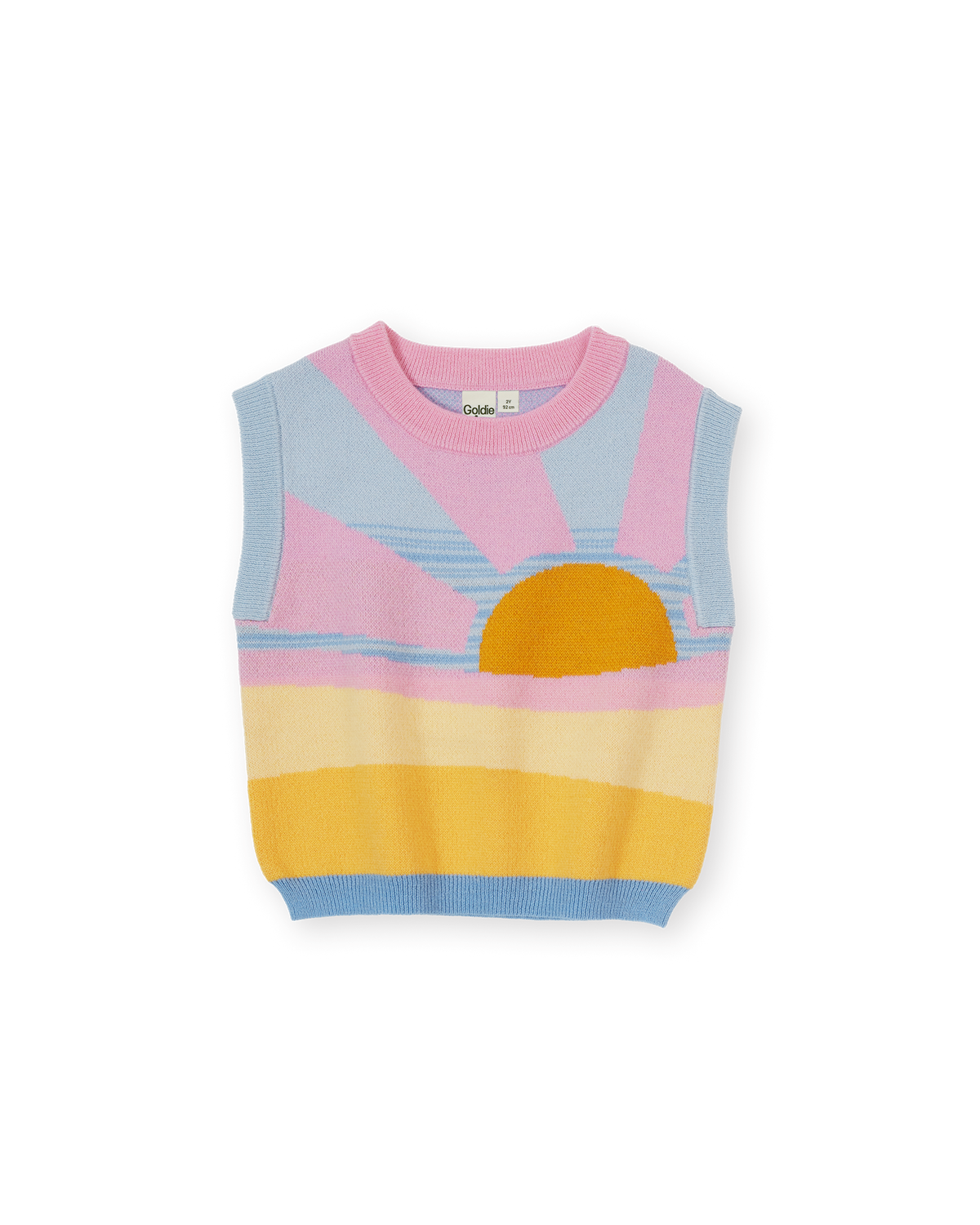 Sunrise knit vest, Goldie & Ace