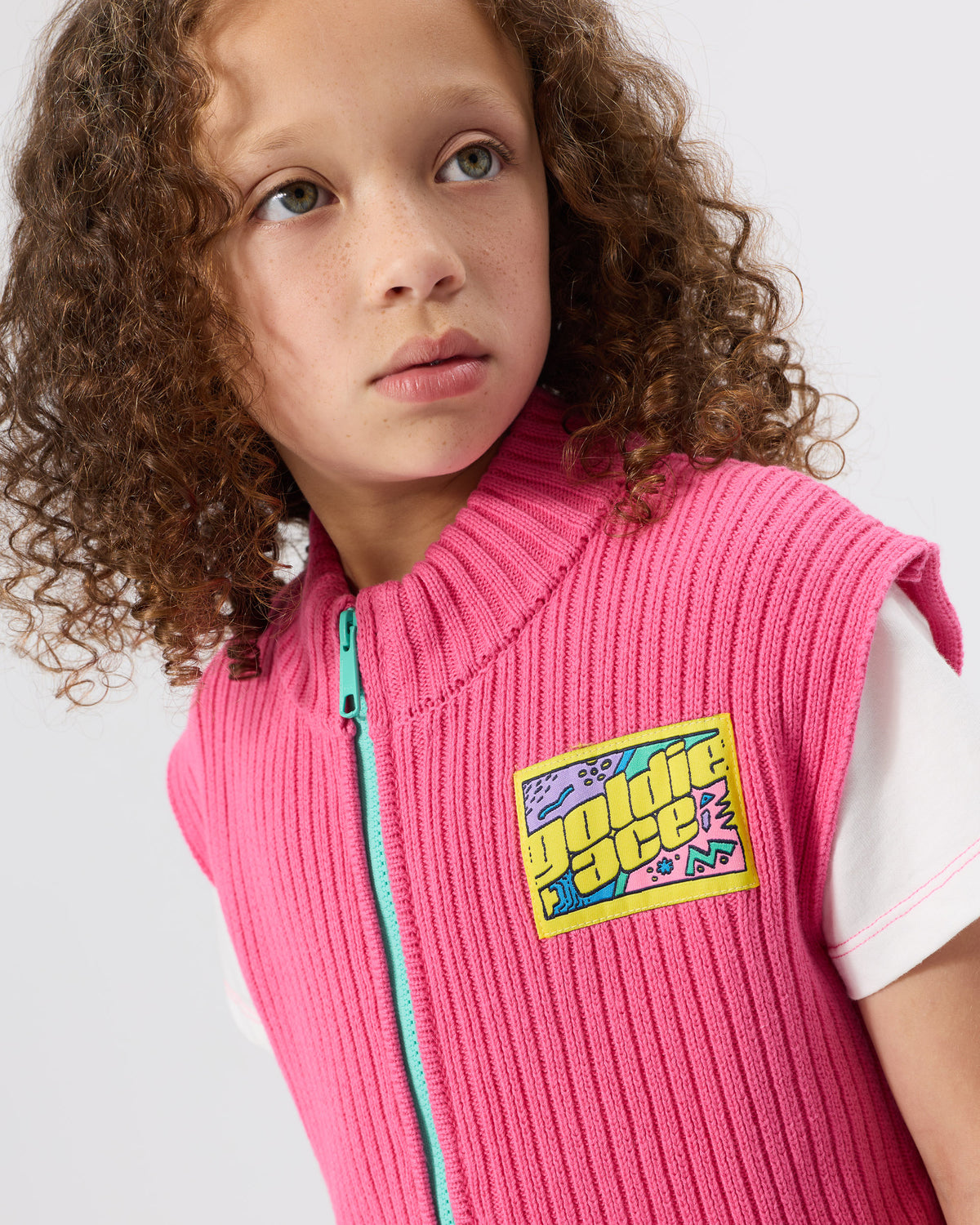 Apres surf knit vest, Goldie & Ace