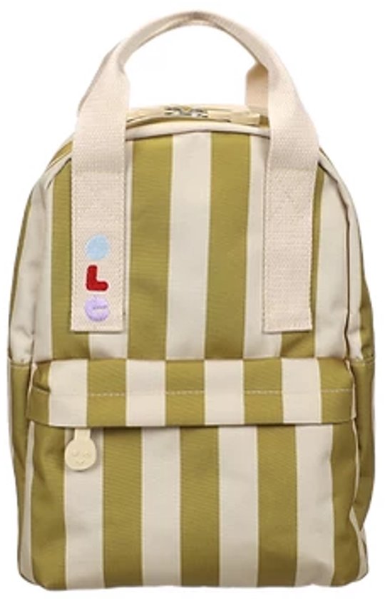Ole backpack small stripes vanilla/seaweed