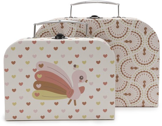 Speelkoffertje soft plumes set van 2, Jollein