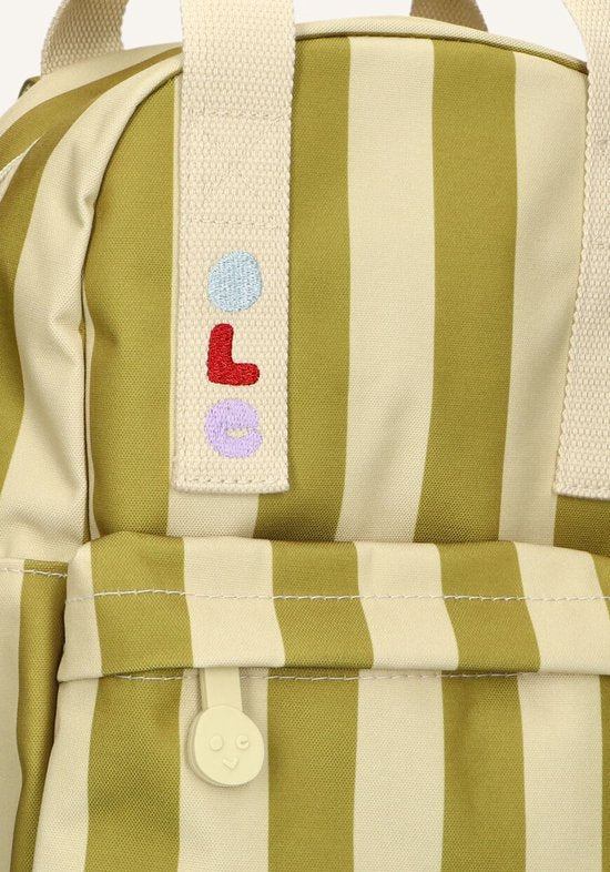 Ole backpack small stripes vanilla/seaweed