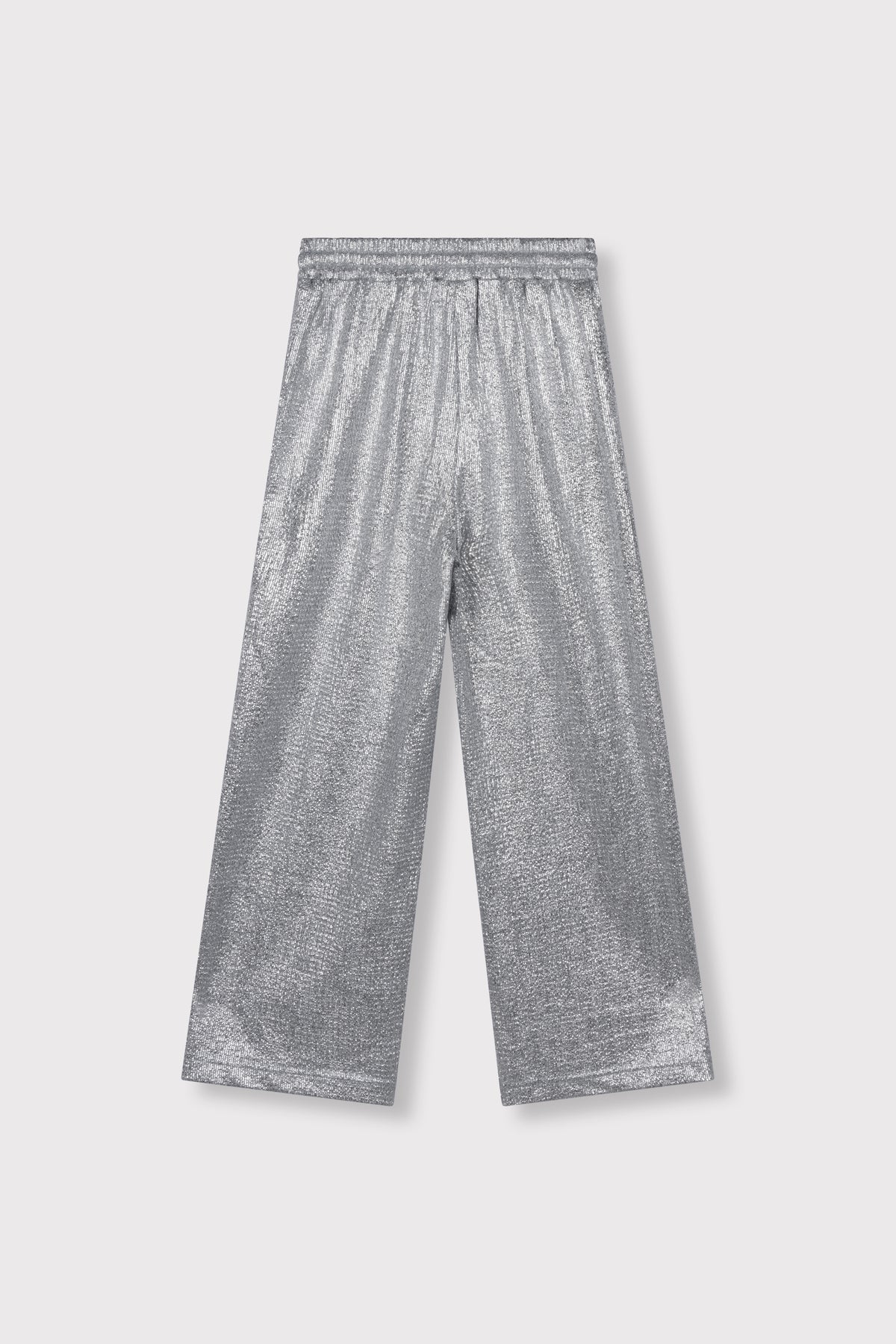 wide leg silver pants, Alix The Label