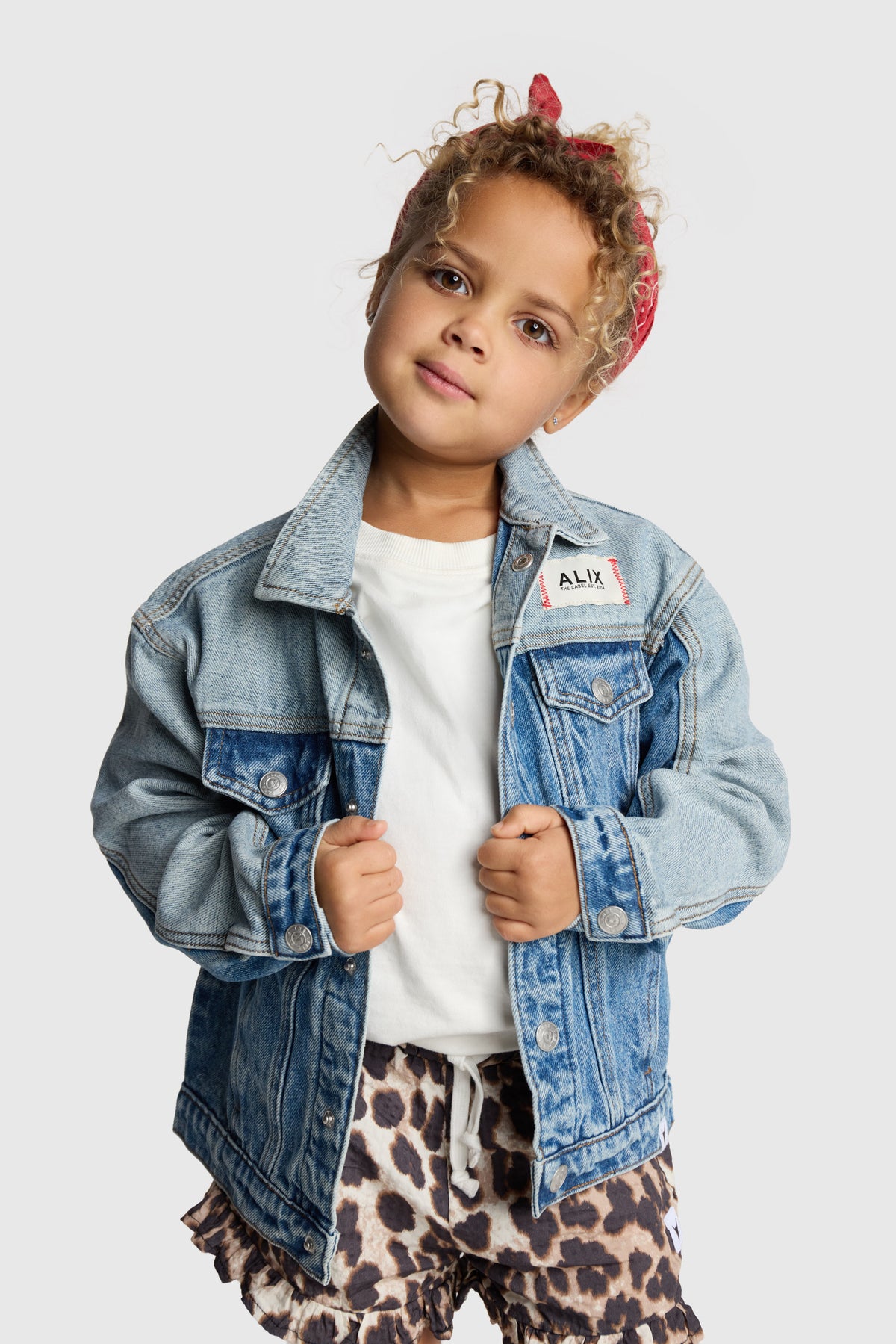 woven animal shorts with ruffles, Alix The Label