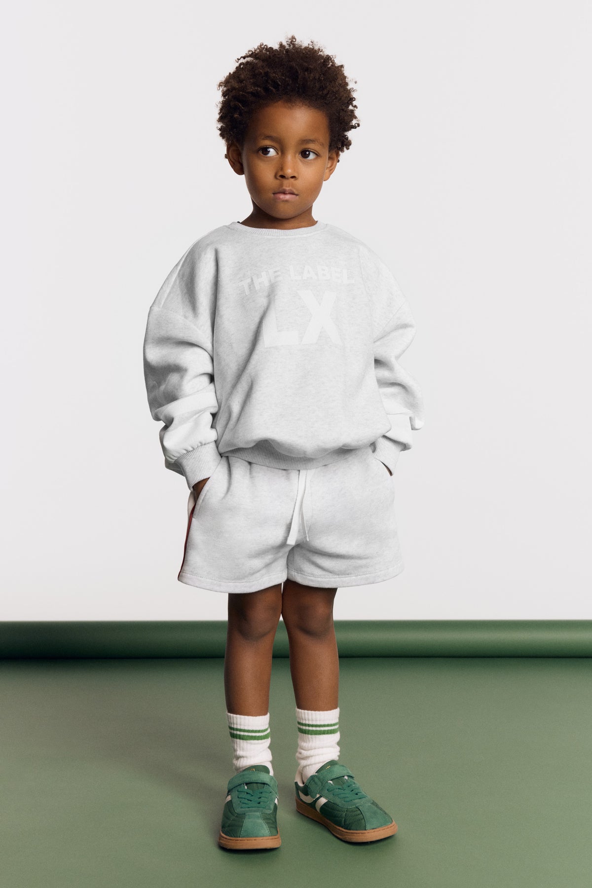 Sweat shorts light grey melange, Alix The Label