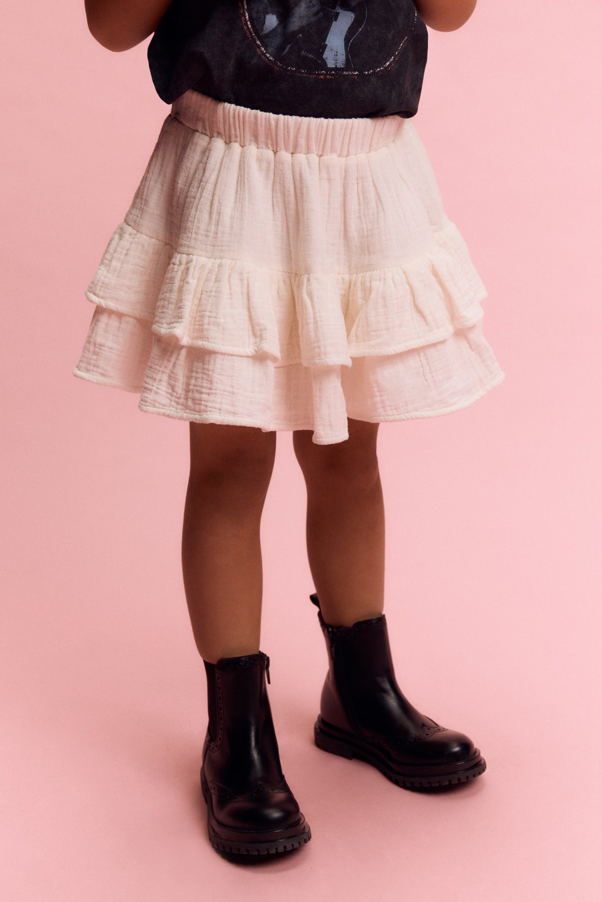 woven crincle skirt soft white, Alix The Label