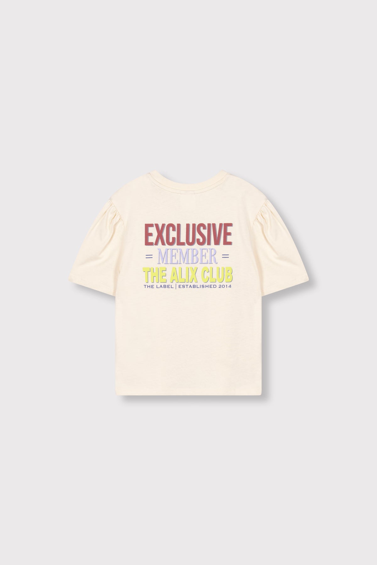 Multicolor artwork T-shirt light ecru, Alix The Label