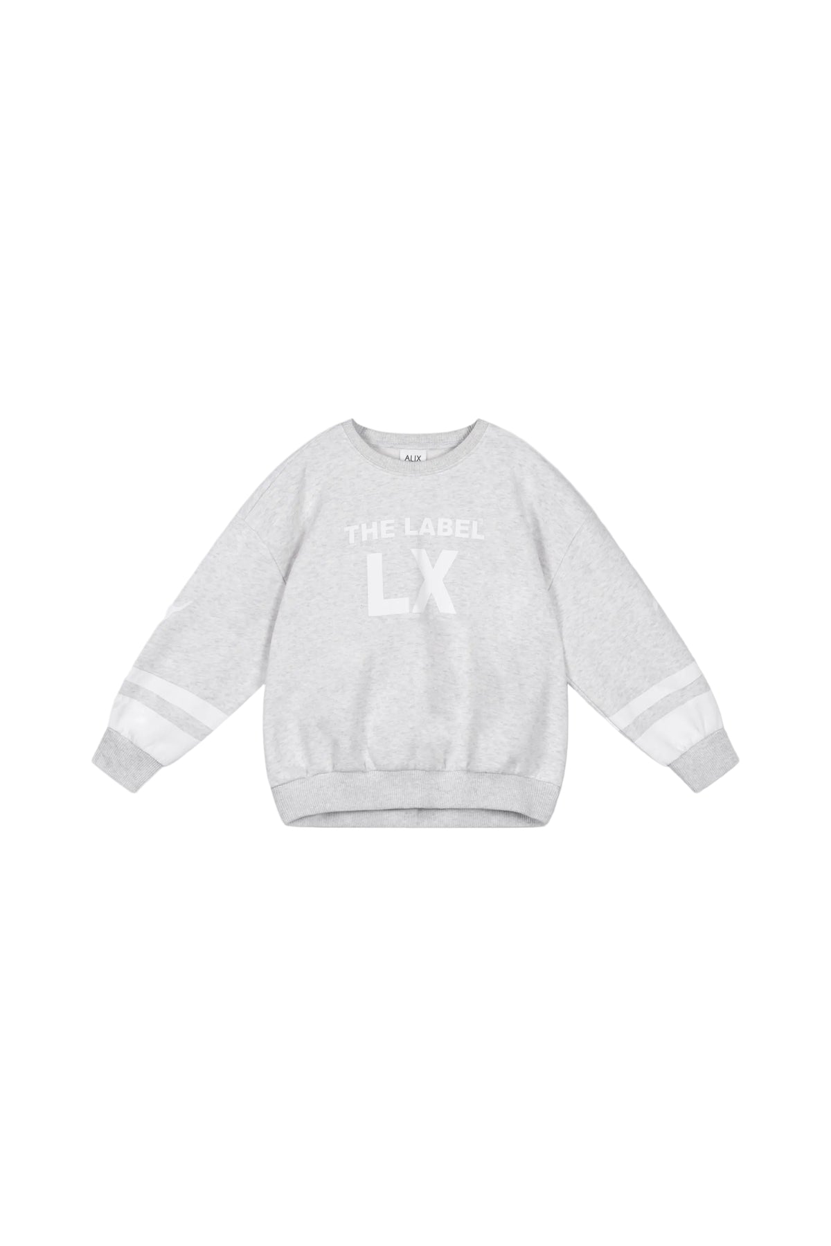 Kids sporty sweater light grey Melange, Alix The Label