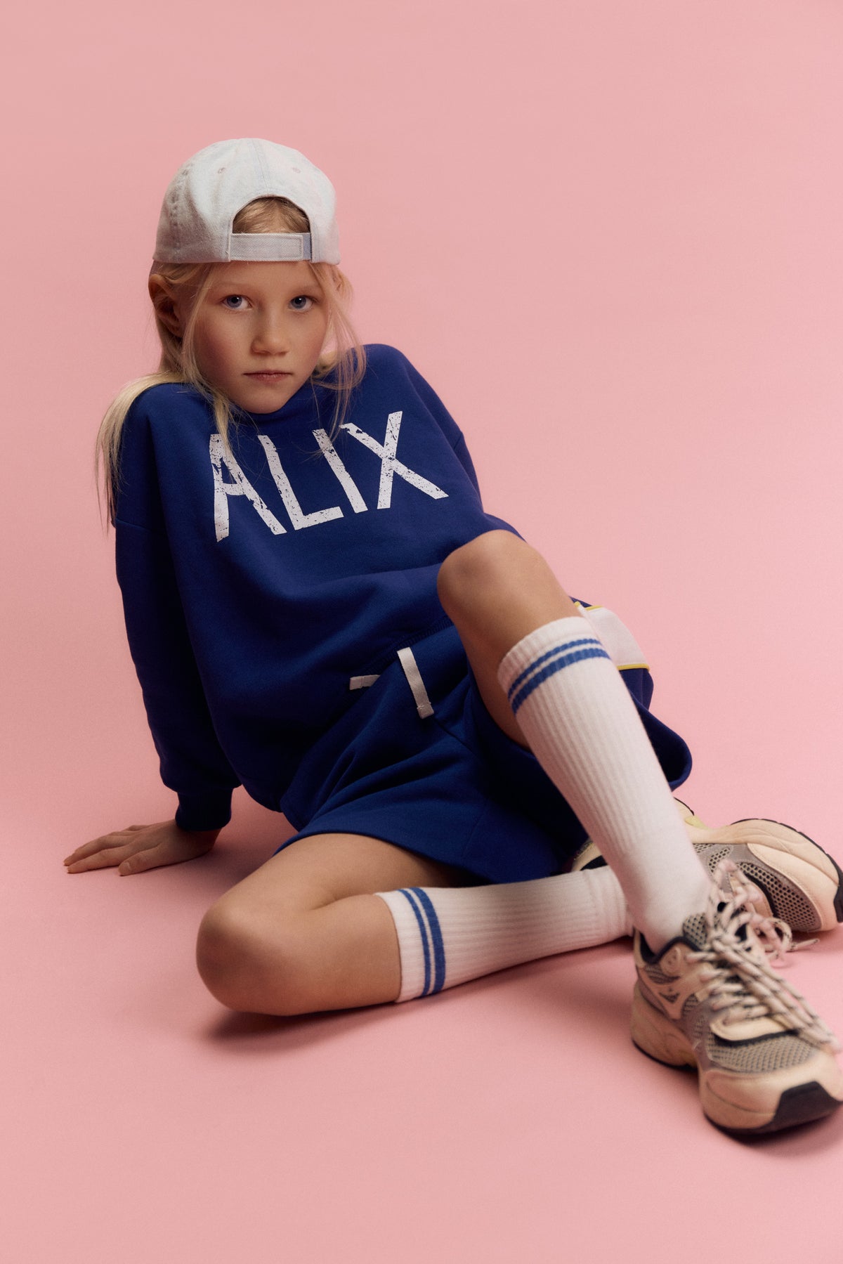 Kids on tour sweater royal blue, Alix The Label