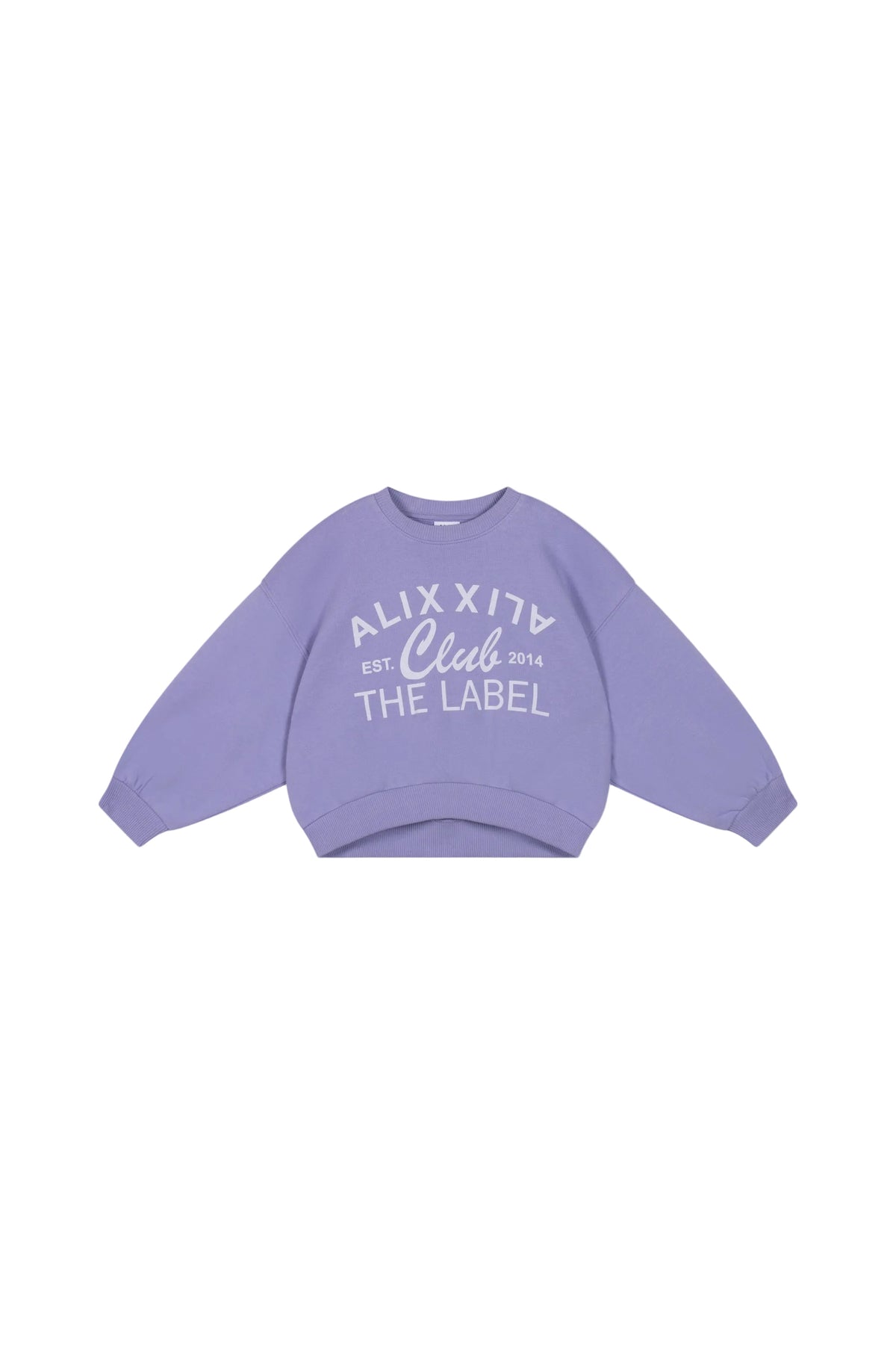 Kids Alix club print lilac sweater, Alix The Label