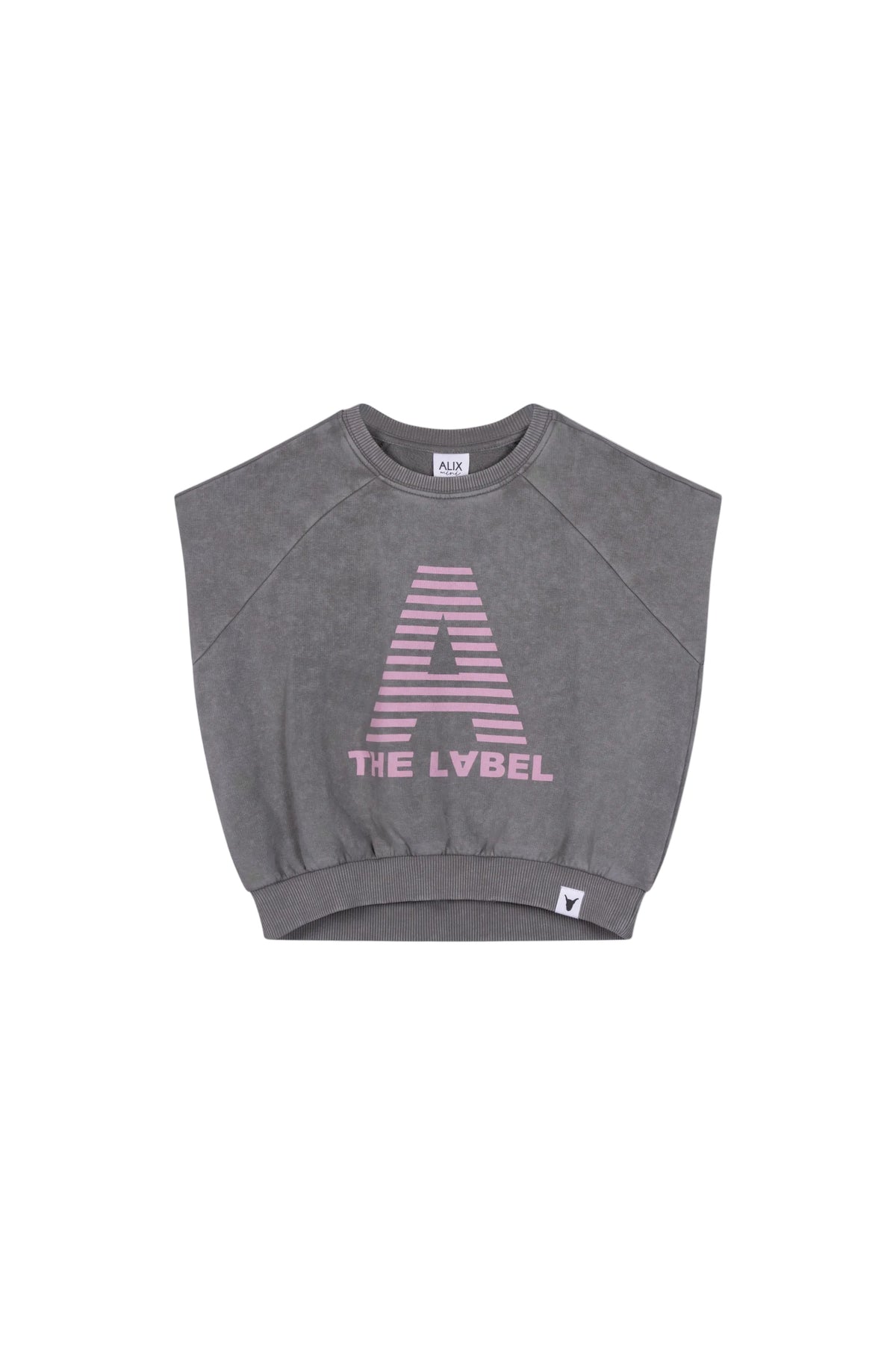 Kids sleeveless sweat charcoal grey, Alix The Label