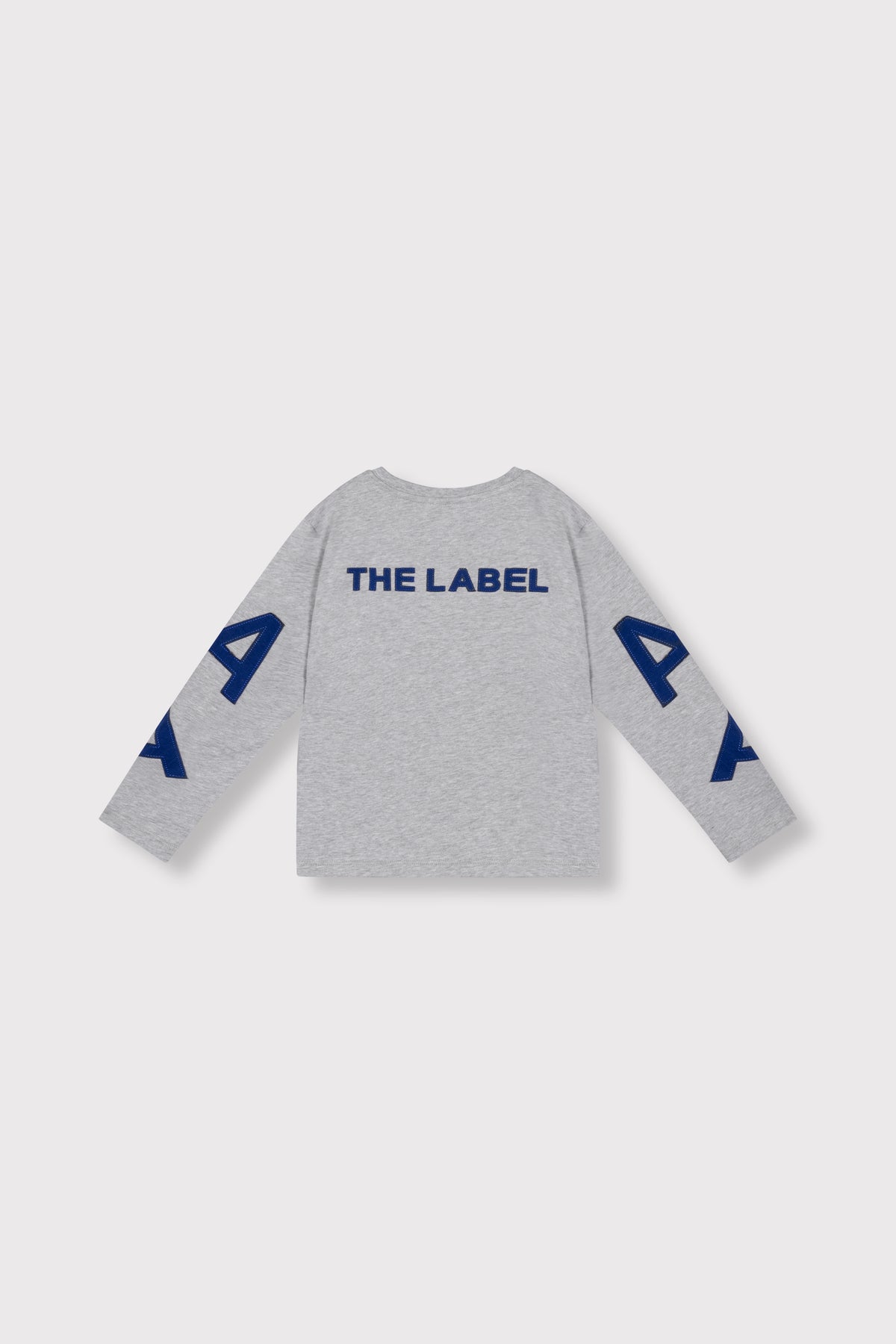 Patches longsleeve light grey melange, Alix The Label