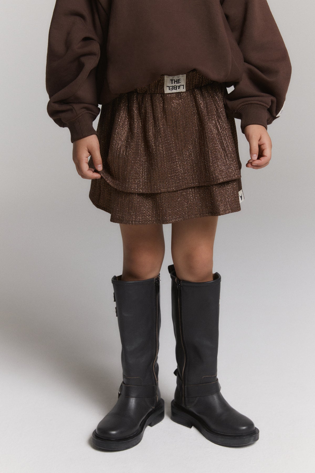 Skirt Warm brown glitter, Alix The Label