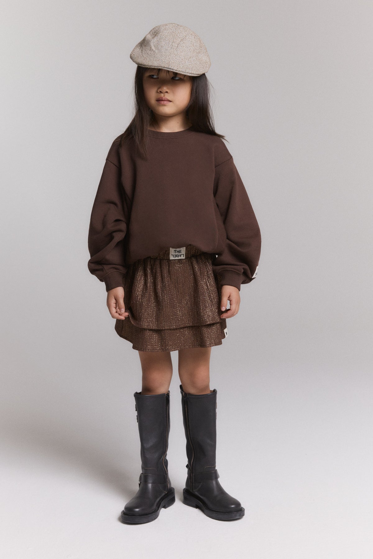 Skirt Warm brown glitter, Alix The Label