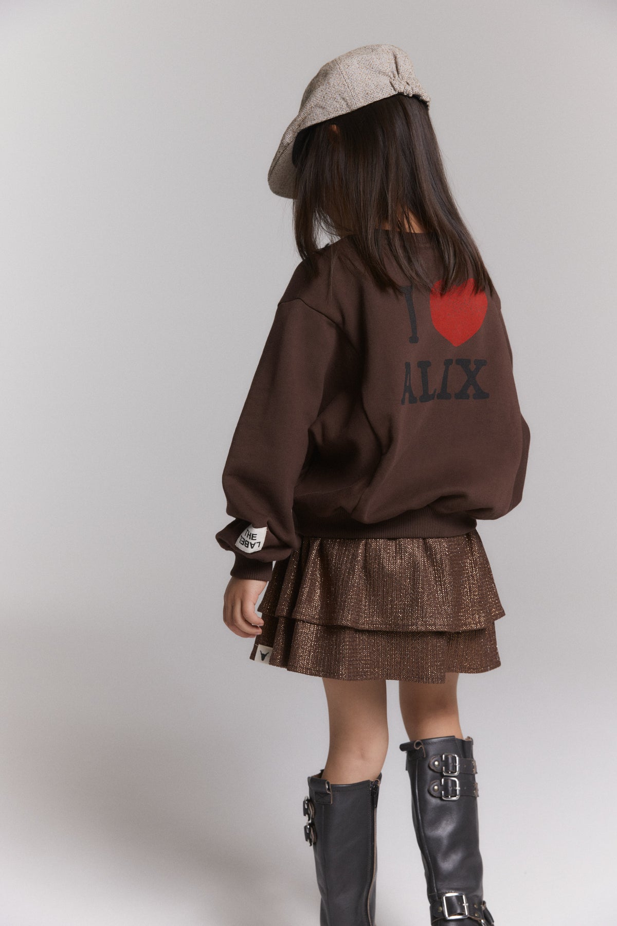 Skirt Warm brown glitter, Alix The Label